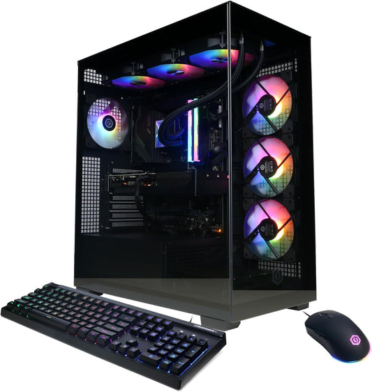 CyberPowerPC Gamer Xtreme VR Gaming PC, Intel Core i9-14900KF 3.2GHz, GeForce RTX 5070 12GB, 32GB DDR5, 2TB PCIe 4.0 SSD, WiFi Ready & Windows 11 Home (GXiVR8080A39)