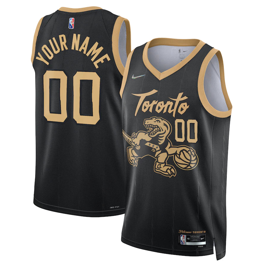 Toronto Raptors Nike 2021/22 - Swingman Custom Jersey - City Edition - Black