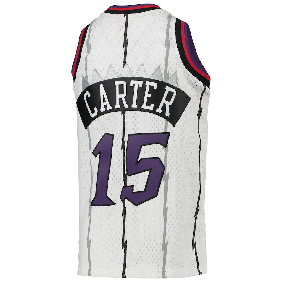 Vince Carter Toronto Raptors Mitchell & Ness Youth 1998-99 Hardwood Classics Swingman Throwback Jersey - White