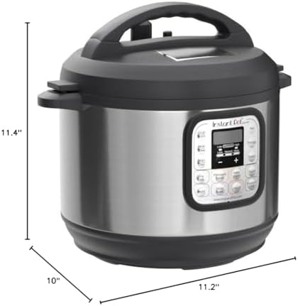 Instant Pot Duo 7-in-1 Electric Pressure Cooker, Slow Cooker, Rice, Steamer, Sauté, Yogurt Maker, Warmer &amp; Sterilizer, Includes App With Over 800 Recipes, Stainless Steel, 6 Quart
