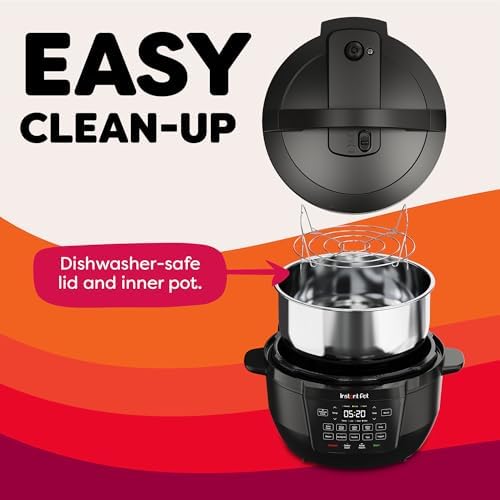 Instant Pot Duo 7-in-1 Electric Pressure Cooker, Slow Cooker, Rice, Steamer, Sauté, Yogurt Maker, Warmer &amp; Sterilizer, Includes App With Over 800 Recipes, Stainless Steel, 6 Quart