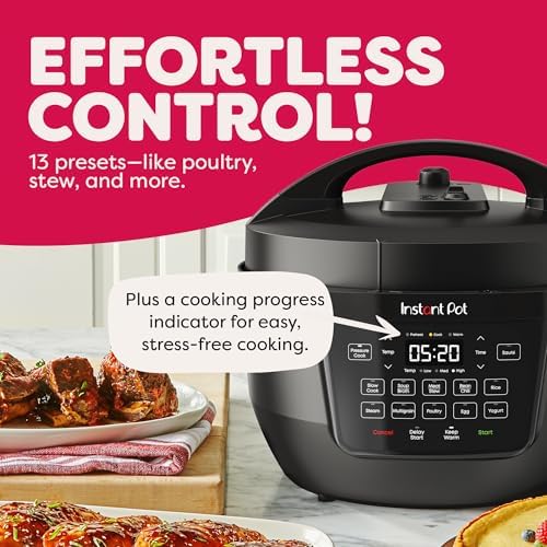 Instant Pot Duo 7-in-1 Electric Pressure Cooker, Slow Cooker, Rice, Steamer, Sauté, Yogurt Maker, Warmer &amp; Sterilizer, Includes App With Over 800 Recipes, Stainless Steel, 6 Quart