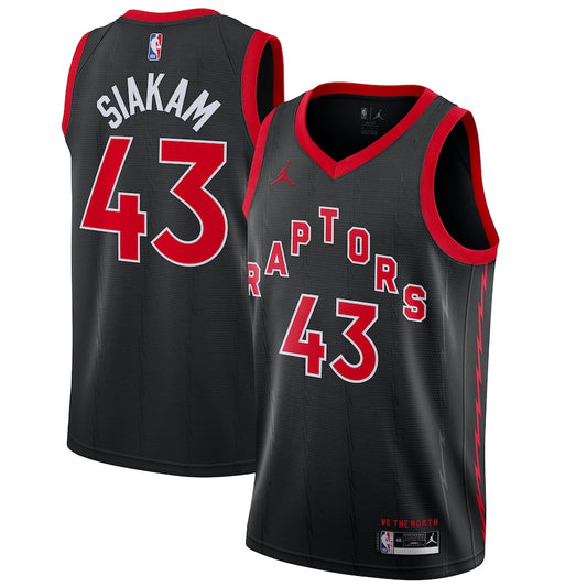 Pascal Siakam Toronto Raptors Jordan Brand 2020/21 Swingman - Jersey - Black - Statement Edition
